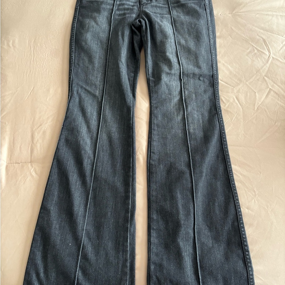 White House Black Market Black Extra Hi-Rise Flare Jeans